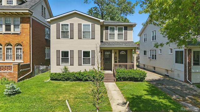 1372 Maryland St, Grosse Pointe, MI 48230 - view of front of property with covered porch