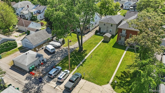 1372 Maryland St, Grosse Pointe, MI 48230 - aerial perspective of suburban area