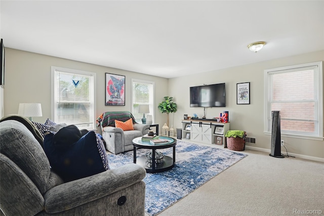 1372 Maryland St, Grosse Pointe, MI 48230 - living room with carpet flooring and baseboards