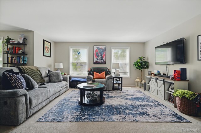 1372 Maryland St, Grosse Pointe, MI 48230 - living area featuring carpet