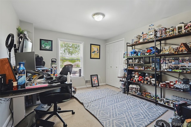 1372 Maryland St, Grosse Pointe, MI 48230 - office area with carpet flooring