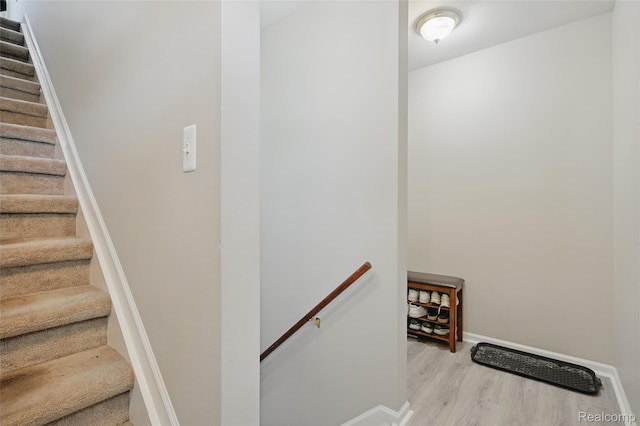1372 Maryland St, Grosse Pointe, MI 48230 - staircase featuring wood finished floors and baseboards