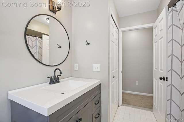 8329 Deer Creek Ct, Grand Blanc, MI 48439 - full bath featuring vanity and tile patterned flooring