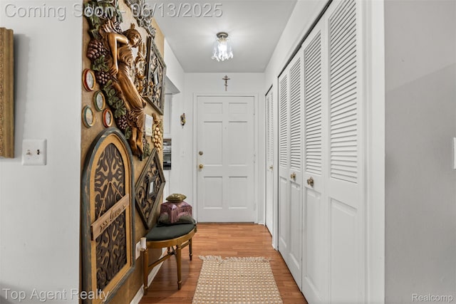 27557 W Echo Vly Unit 153, Farmington Hills, MI 48334 - corridor with wood finished floors