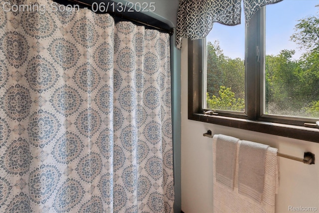 2970 Sand Beach Rd, Bad Axe, MI 48413 - bathroom with a shower with curtain