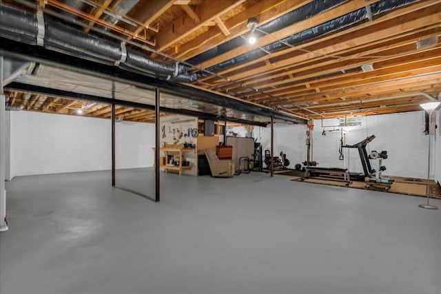 2082 Blackberry Ln, Howell, MI 48855 - view of unfinished basement