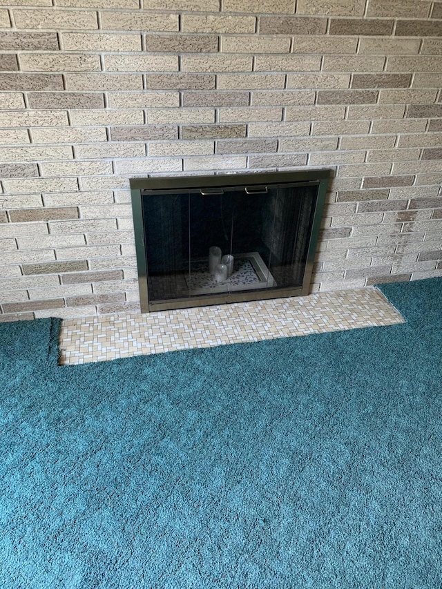 34203 Tomahawk St, Westland, MI 48185 - detailed view of a brick fireplace