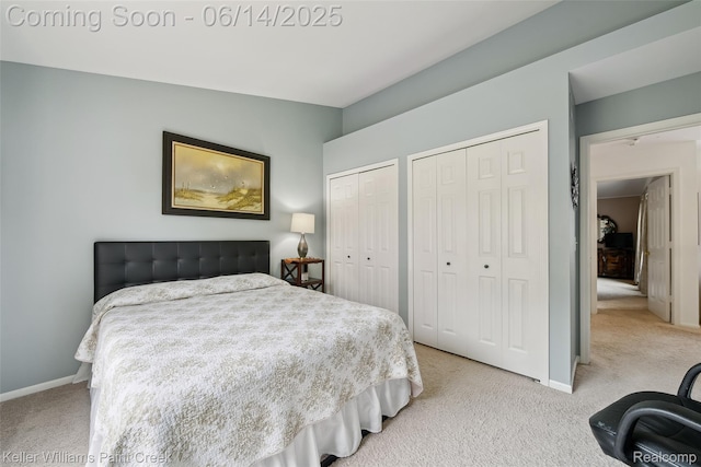 46860 High Meadows Ct, Macomb, MI 48044 - carpeted bedroom with multiple closets and baseboards