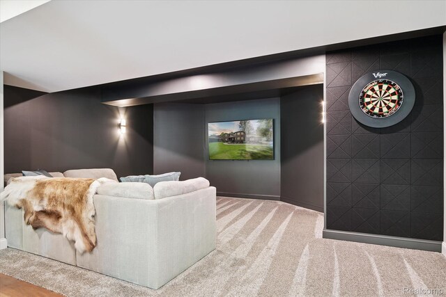 5695 Deerwood, Commerce Twp, MI 48382 - home theater featuring carpet floors