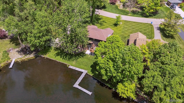 5695 Deerwood, Commerce Twp, MI 48382 - bird's eye view of a large body of water
