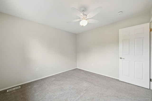 7302 Parkway Ct, Canton, MI 48187 - empty room with a ceiling fan and carpet floors
