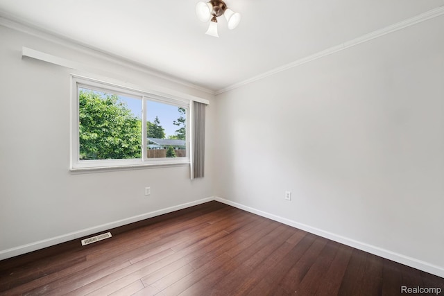 7302 Parkway Ct, Canton, MI 48187 - empty room featuring wood finished floors and ornamental molding