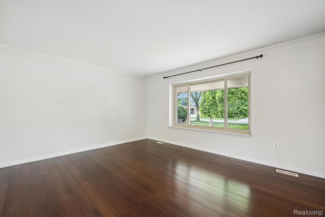 7302 Parkway Ct, Canton, MI 48187 - empty room featuring ornamental molding and hardwood / wood-style flooring