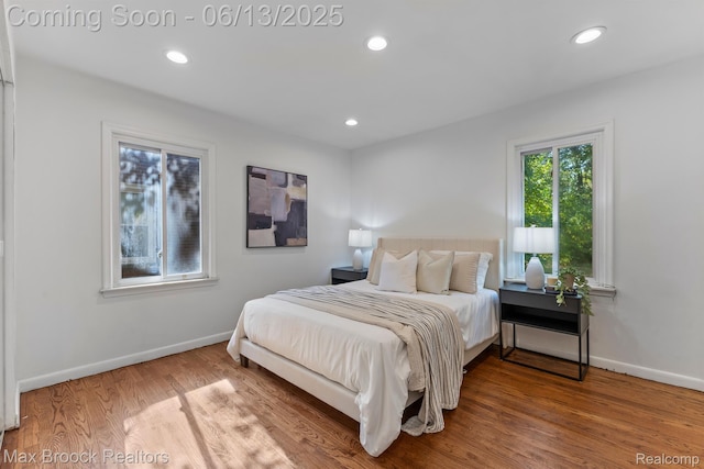 24811 Sherman St, Oak Park, MI 48237 - bedroom with wood finished floors, baseboards, and recessed lighting