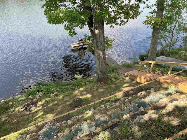 112 Kilkenny Dr, Onsted, MI 49265 - water view featuring a boat dock