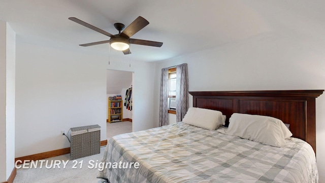 408 S Alp St, Bay City, MI 48706 - carpeted bedroom featuring baseboards and ceiling fan