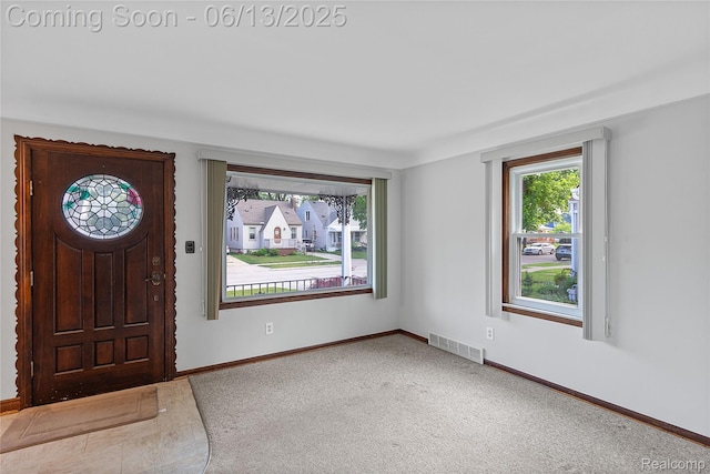 24921 Notre Dame St, Dearborn, MI 48124 - entryway featuring carpet and baseboards