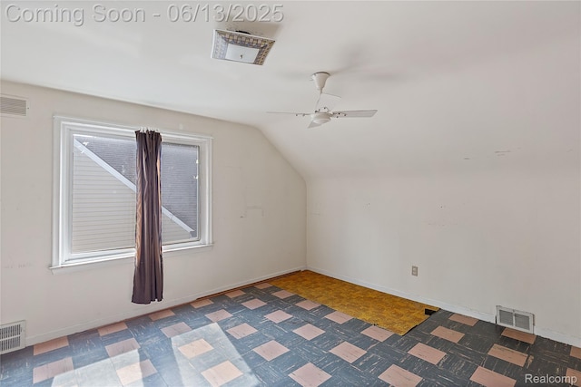 24921 Notre Dame St, Dearborn, MI 48124 - bonus room with ceiling fan and vaulted ceiling