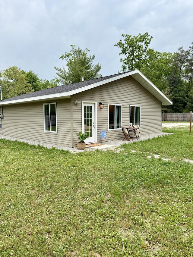 4223 S Harvard Ave, Baldwin, MI 49304 - back of property with a yard