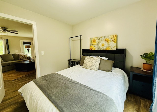 4223 S Harvard Ave, Baldwin, MI 49304 - bedroom with dark wood-style flooring