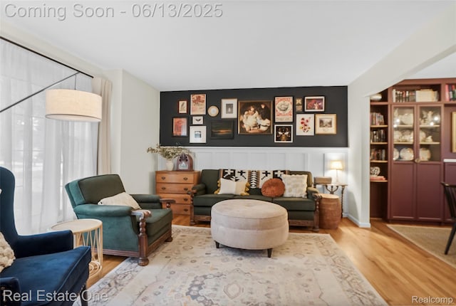 23229 Gilbar St, Novi, MI 48375 - living area featuring wood finished floors