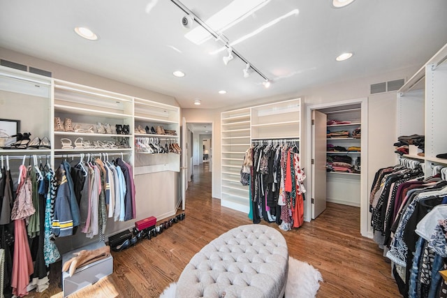 2002 Valleyview Dr, Ann Arbor, MI 48105 - spacious closet featuring wood finished floors