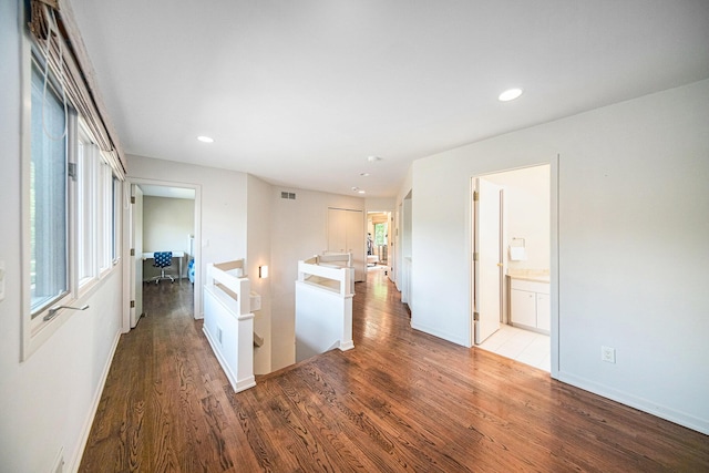 2002 Valleyview Dr, Ann Arbor, MI 48105 - kitchen featuring wood finished floors, recessed lighting, and baseboards