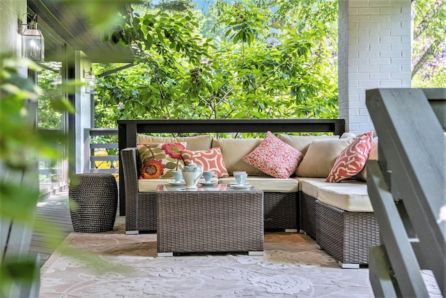 2002 Valleyview Dr, Ann Arbor, MI 48105 - balcony featuring an outdoor living space