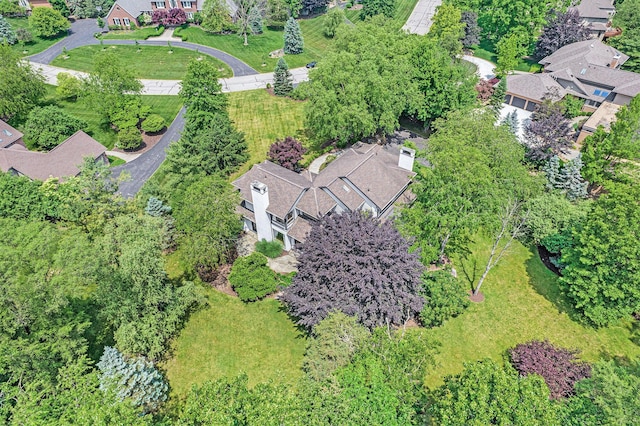 2002 Valleyview Dr, Ann Arbor, MI 48105 - aerial view of property and surrounding area with nearby suburban area