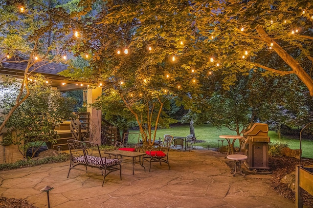 2002 Valleyview Dr, Ann Arbor, MI 48105 - view of patio / terrace with stairway and a grill