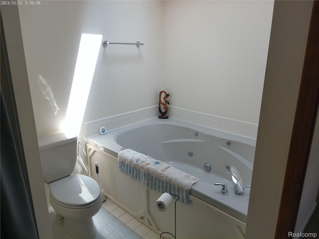 6140 Mcguire Rd, Fenton, MI 48430 - full bath featuring a tub with jets and tile patterned flooring