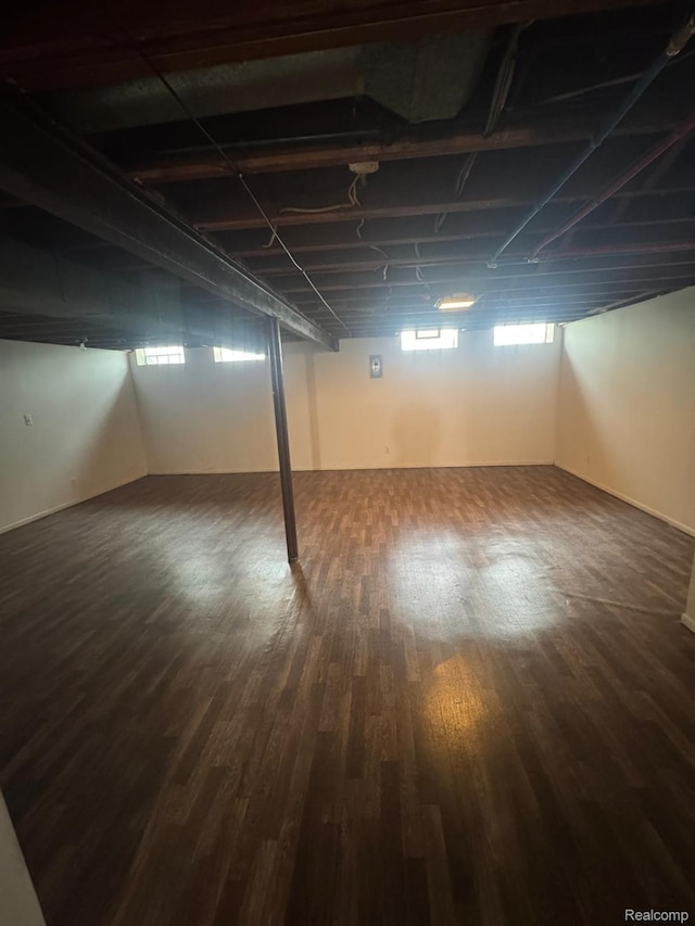 21451 N Nunneley Rd, Shelby Twp, MI 48036 - below grade area featuring wood finished floors