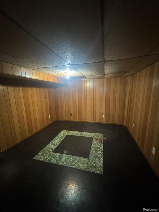21451 N Nunneley Rd, Shelby Twp, MI 48036 - unfurnished room featuring wooden walls