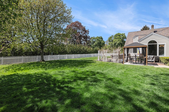 3225 Bronson Blvd, Kalamazoo, MI 49008 - view of yard featuring a patio area and a gazebo