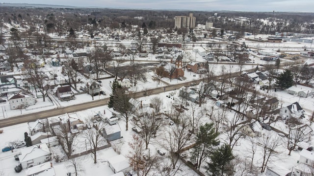 309 N Front St, Dowagiac, MI 49047 - view of snowy aerial view