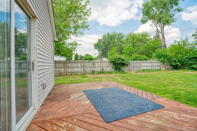 3260 Van Campen Dr, Waterford, MI 48329 - view of wooden terrace