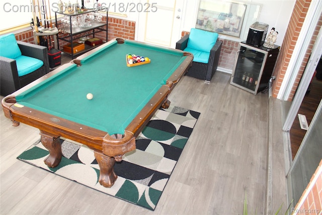 5095 Camborne Ct, Flint, MI 48504 - playroom with billiards table and wood finished floors