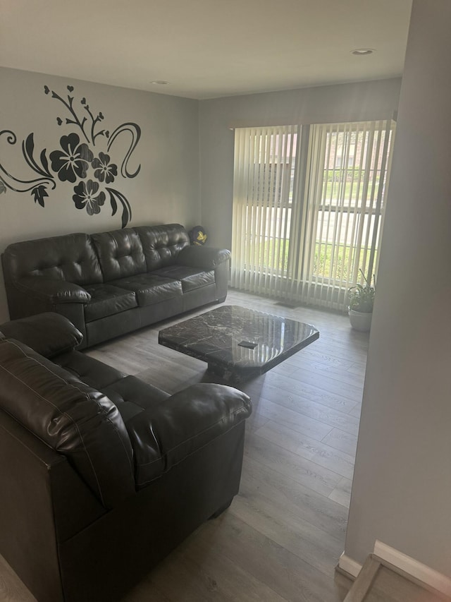 25045 Glenbrooke Dr, Southfield, MI 48033 - living area featuring wood finished floors