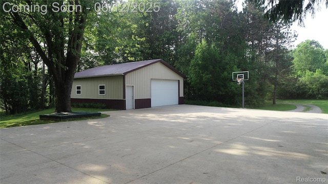 5836 Ewalt Rd, Imlay City, MI 48444 - detached garage with concrete driveway
