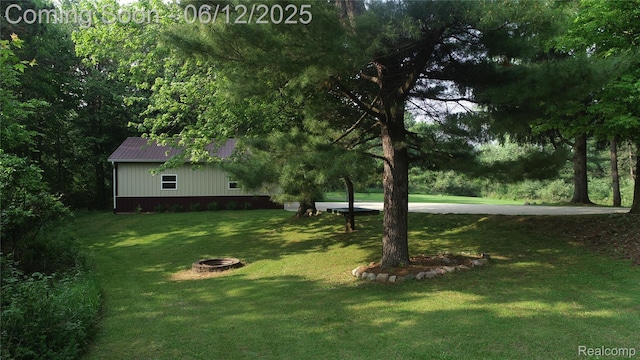 5836 Ewalt Rd, Imlay City, MI 48444 - view of green lawn