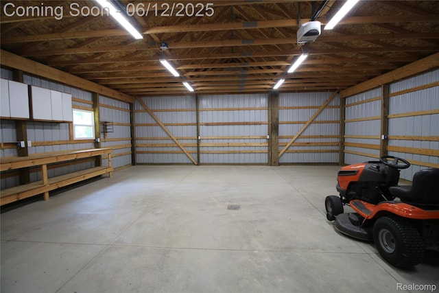 5836 Ewalt Rd, Imlay City, MI 48444 - garage with a garage door opener