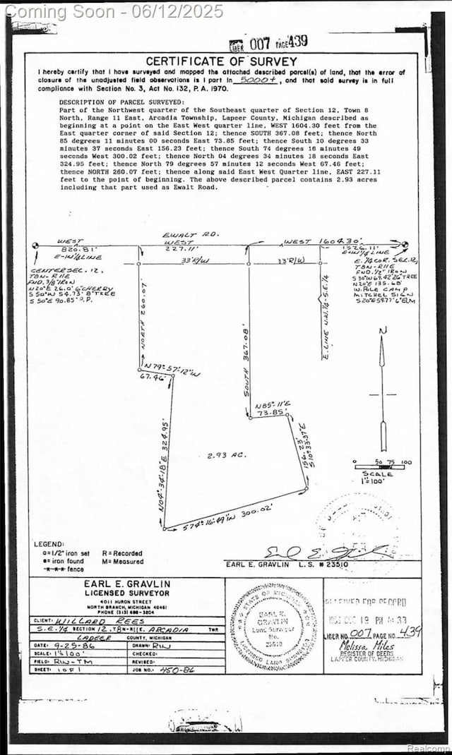 5836 Ewalt Rd, Imlay City, MI 48444 - map / location