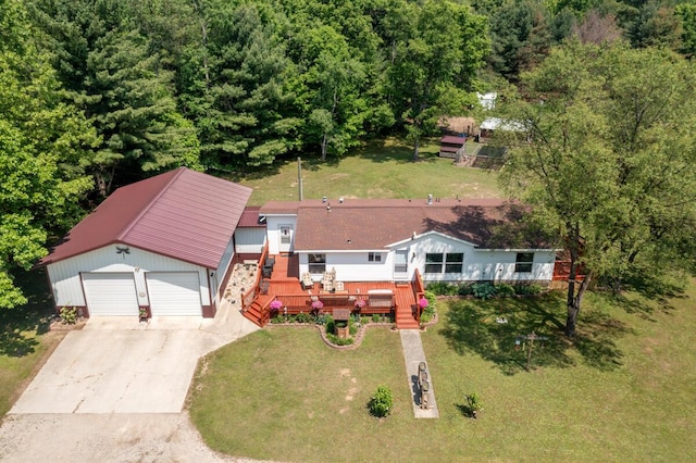 3858 S Chestnut Ave, Newaygo, MI 49337 - view of subject property featuring a heavily wooded area