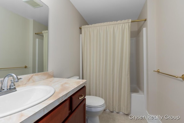971 Aberdeen Way, Hudsonville, MI 49426 - bathroom featuring tile patterned floors, vanity, and shower / tub combo