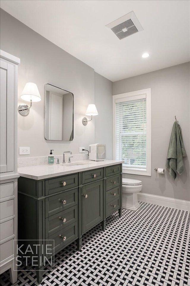 1110 Breton Rd SE, East Grand Rapids, MI 49506 - bathroom with vanity and recessed lighting