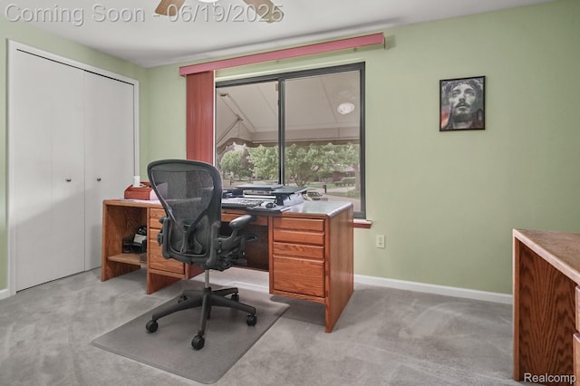 39502 Salvatore Dr, Sterling Heights, MI 48313 - office area with light carpet and baseboards