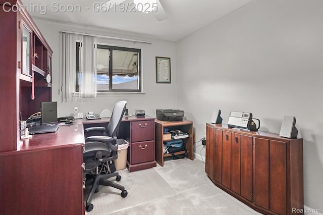 39502 Salvatore Dr, Sterling Heights, MI 48313 - office area featuring light colored carpet and baseboards