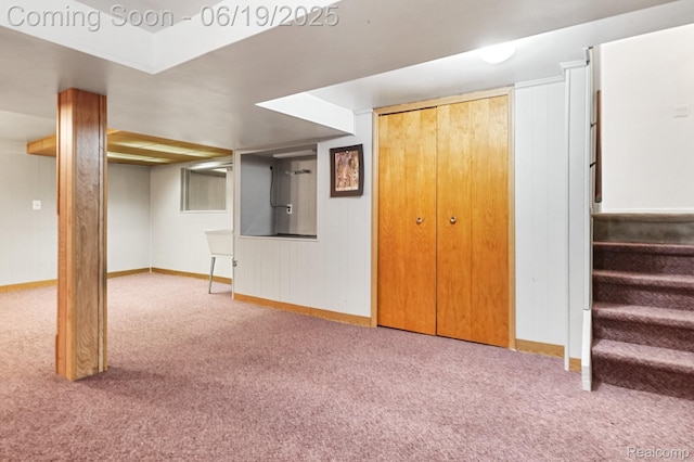 39502 Salvatore Dr, Sterling Heights, MI 48313 - finished below grade area featuring carpet floors and stairway