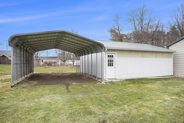 144 E Hickory Rd, Battle Creek, MI 49017 - view of parking / parking lot with a detached carport