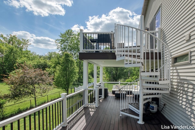 1706 Steff Ct SW, Wyoming, MI 49519 - deck featuring stairs